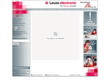 Tablet Screenshot of leuze-electronic.ru